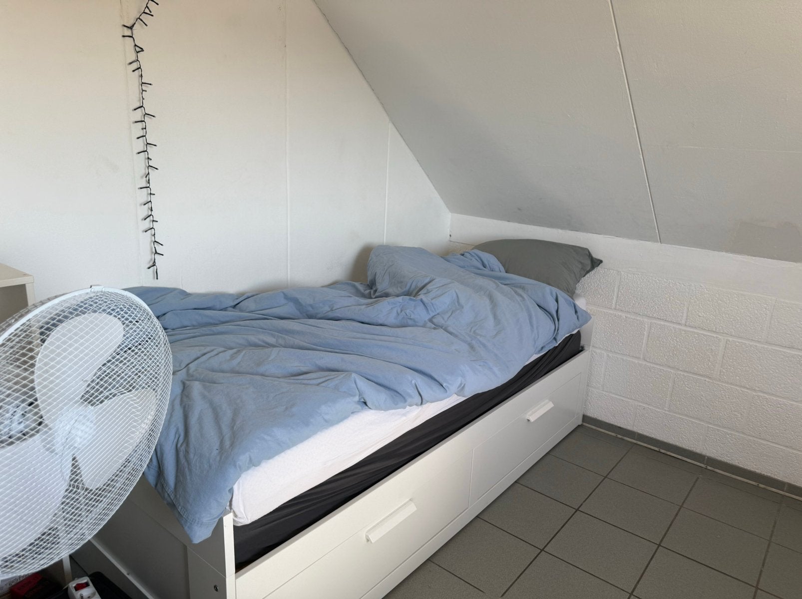 IKEA Brimnes, Ophalen, Gebruikt, Wit, Tweepersoons