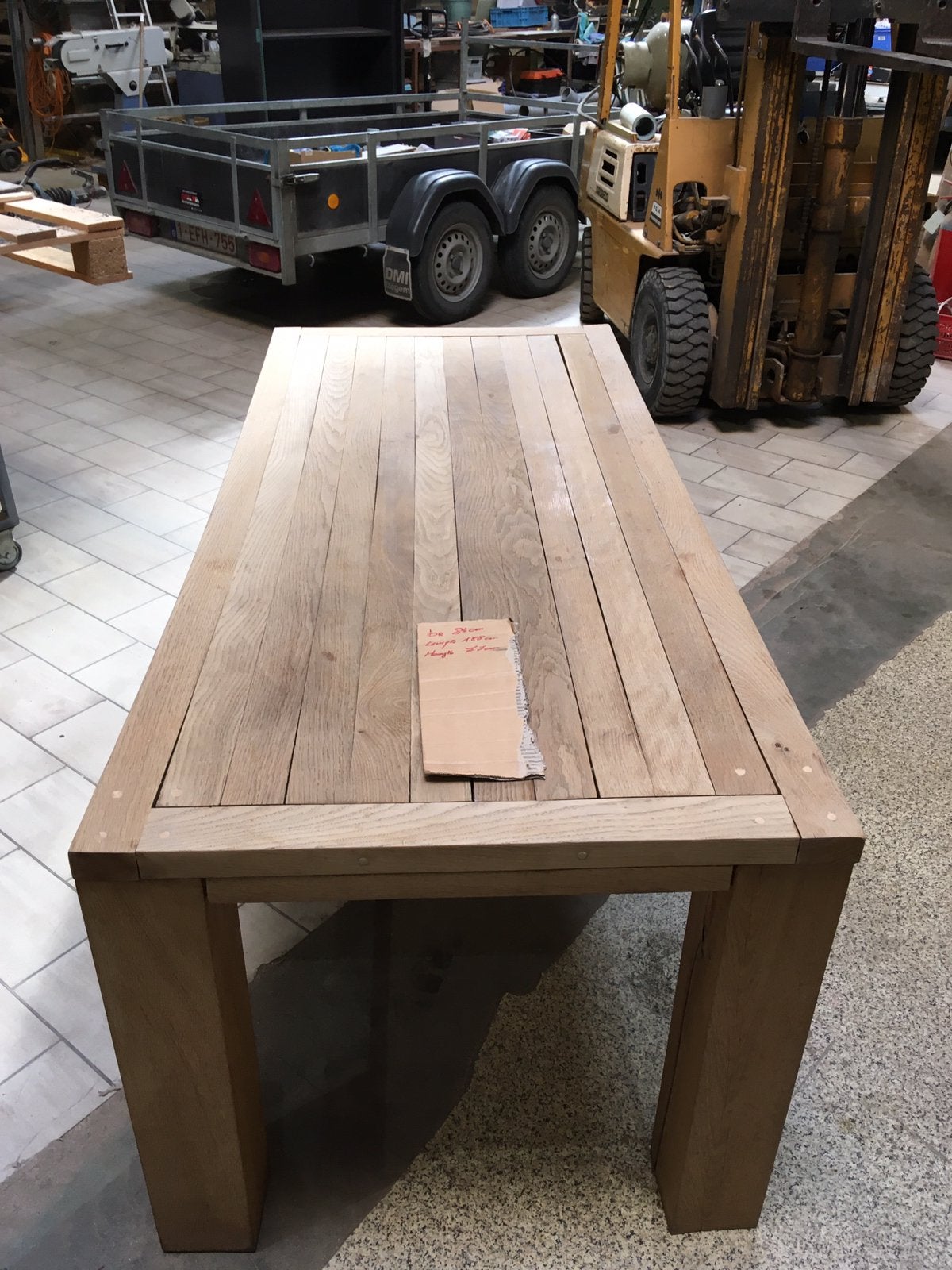Massieve eiken eet tafel, Ophalen of Verzenden