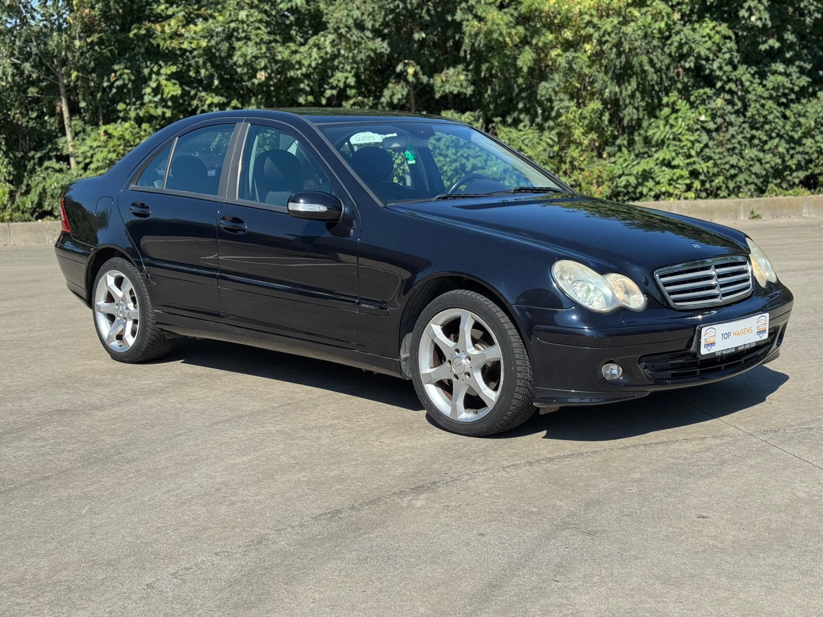 MERCEDES C180 KOMPRESSOR / AUTOMAAT! / EXPORT - ZO MEENEMEN, Auto's, Dealer onderhouden, Stof, Zwart, Blauw