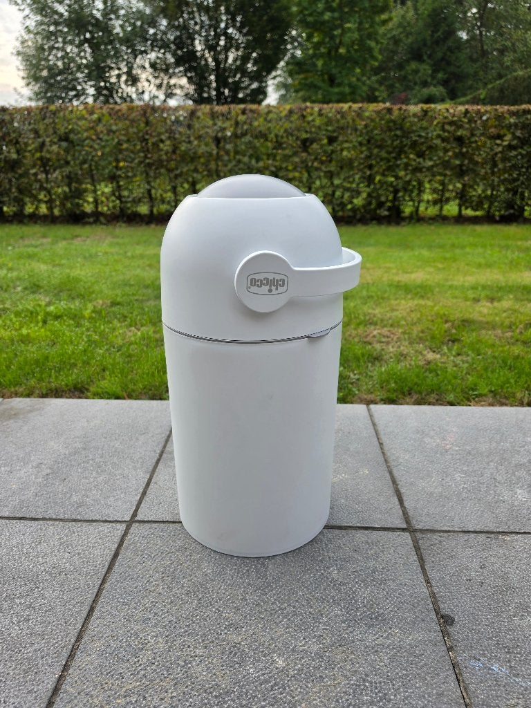 Seau à couches Chicco contre les odeurs, Enlèvement ou Envoi, Comme neuf, Poubelle à couches