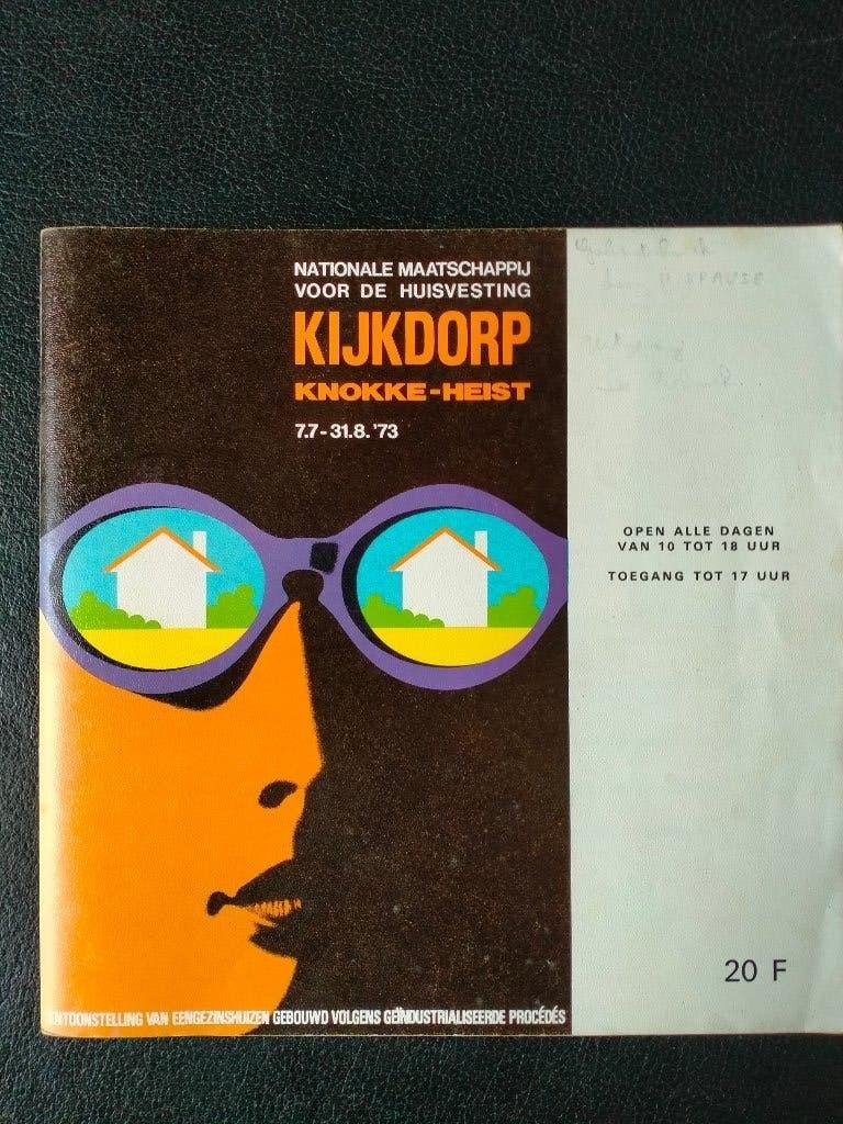 Kijkdorp Knokke-Heist 1973, Dépliant, Utilisé, Enlèvement ou Envoi, Nationale Maatschappij voor de Huisvesting.