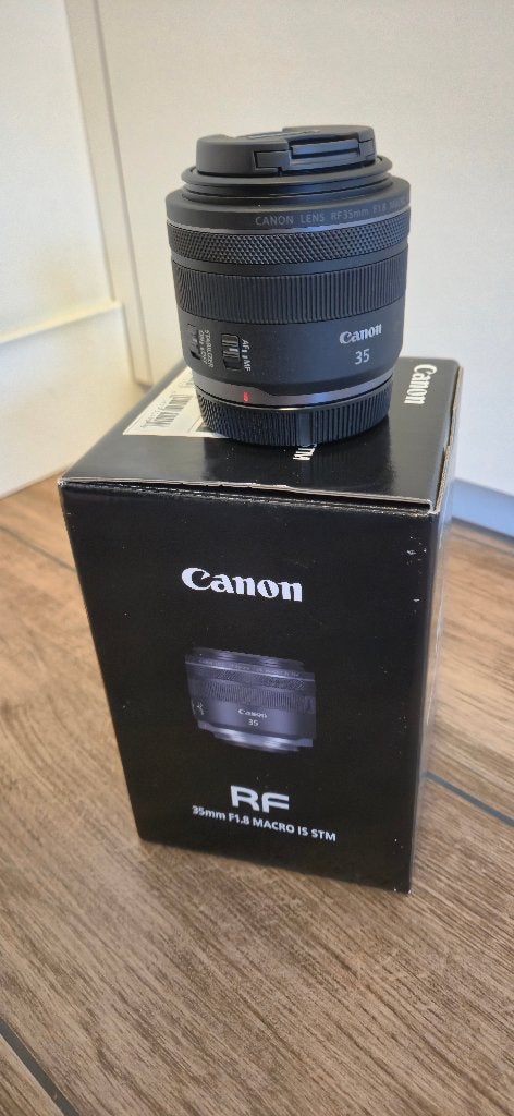 Canon Lens RF 35mm F1.8 Macro IS STM, Ophalen of Verzenden, Nieuw, Macrolens