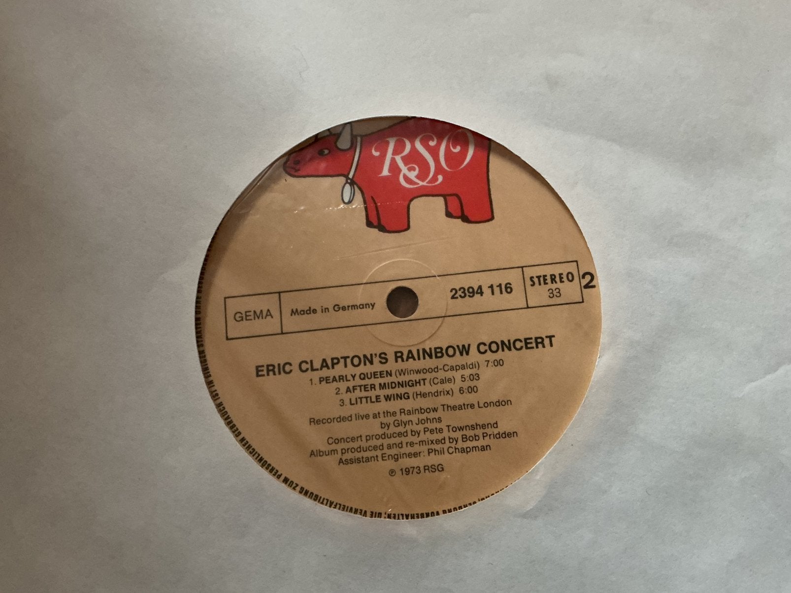 LP Eric Clapton - Eric Clapton’s rainbow concert, Ophalen of Verzenden, Gebruikt, LP