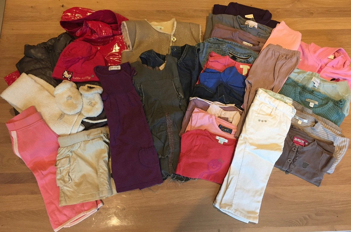 Lot de 29 vêtements fille taille 80, Enlèvement, Utilisé, Autres tailles