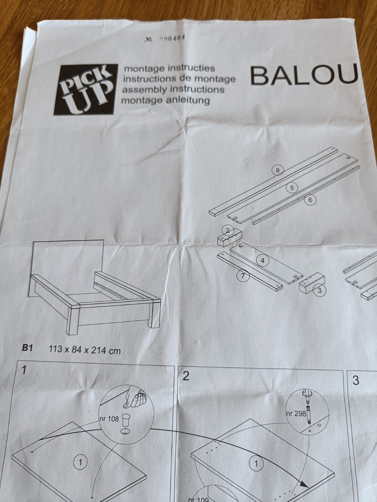 eenpersoonsbed met lattenbodem, Ophalen, Lattenbodem