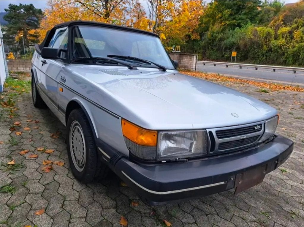 SAAB 900 FLATNOSE TURBO CONVERTIBLE 1986, Auto's, Saab, 4 cilinders, Cabriolet, 1400 kg, Euro 1