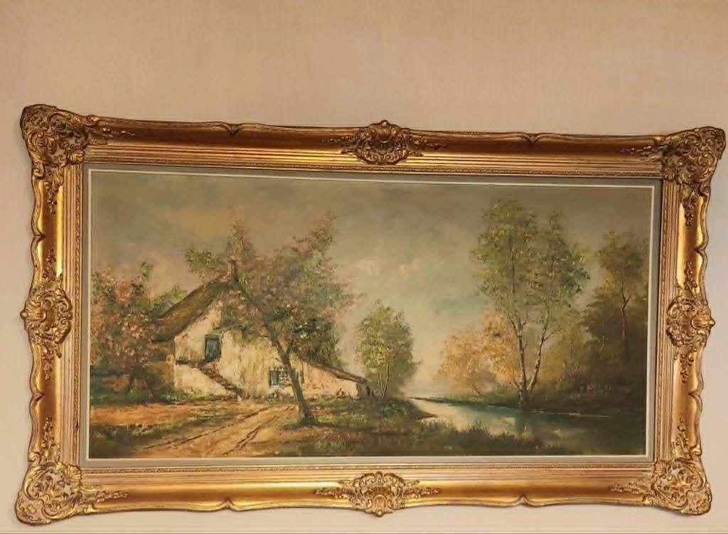 groot oud schilderij, Antiek en Kunst, Ophalen