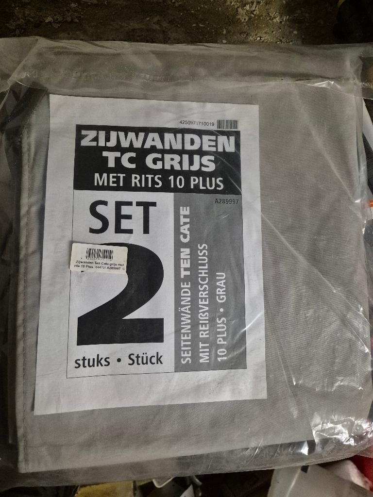 Zijwanden TC grijs met rits 10 plus, Ophalen, Nieuw