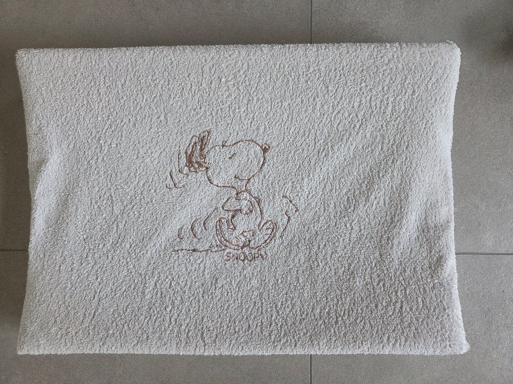Overtrek voor verzorgingskussen - Snoopy, Ophalen of Verzenden, Gebruikt, Aankleedkussen