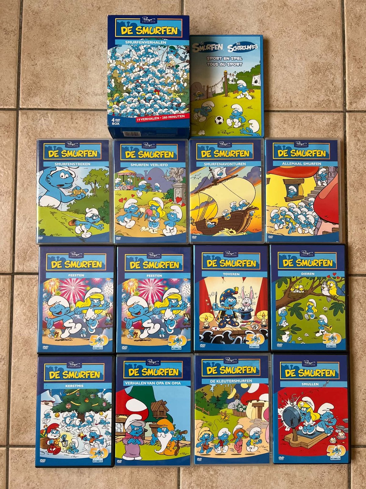 13 de smurfen dvd’s, Ophalen of Verzenden, Zo goed als nieuw