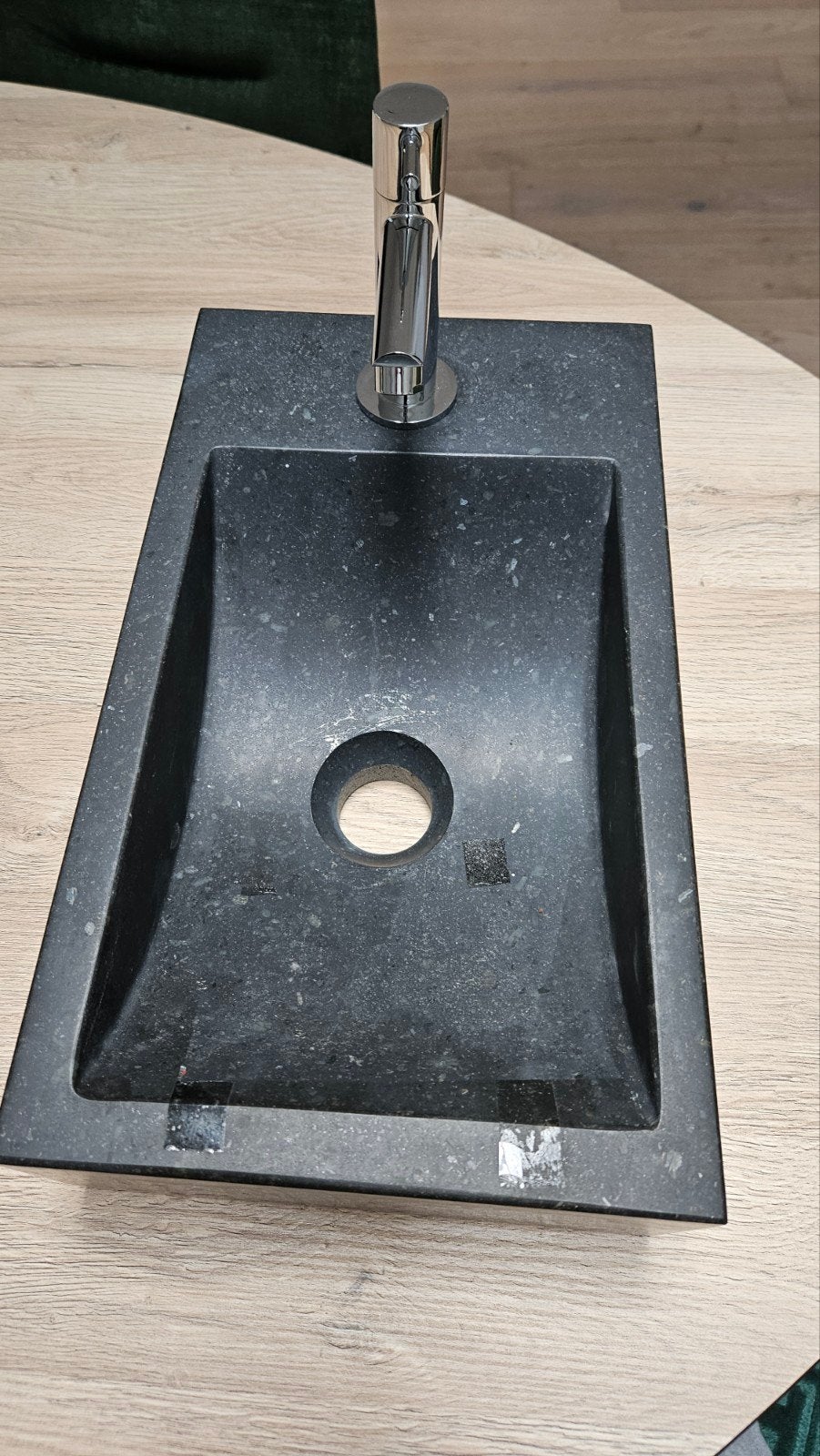 Wasbak, Ophalen, Kraan