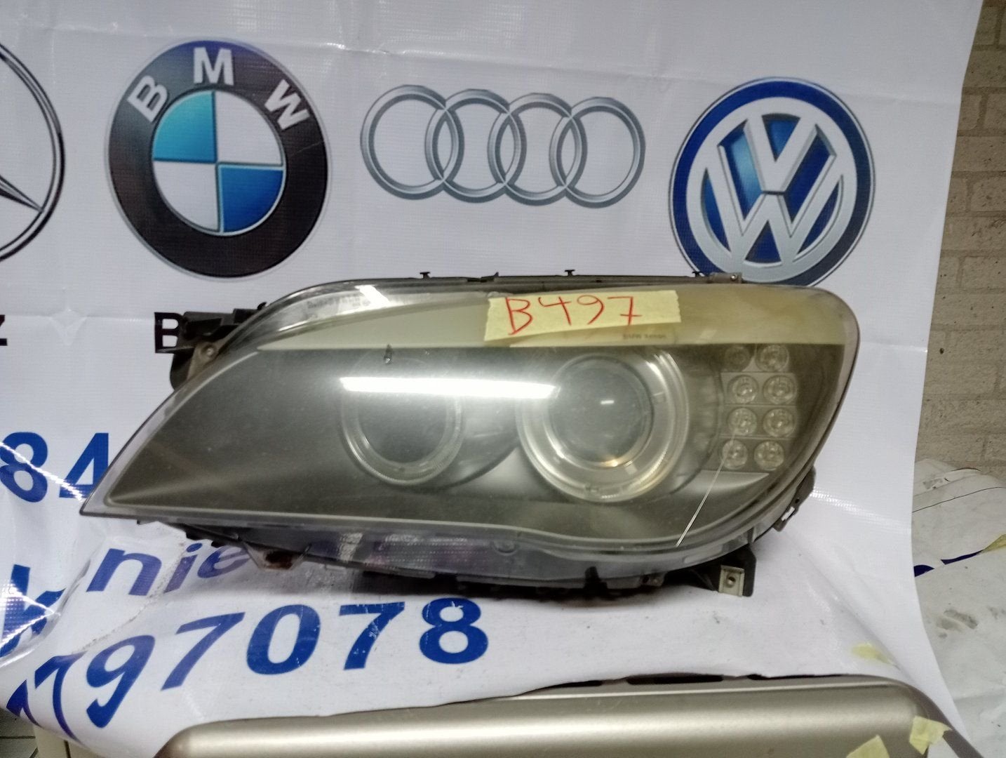 BMW 7 Serie Koplamp links 7182137, Auto-onderdelen, Gebruikt, -, -, Ophalen of Verzenden