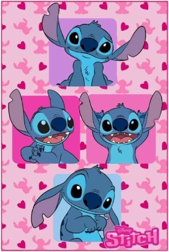 Stitch Vloerkleed Kinderkamer - Roze - Disney Tapijt, Neuf, Tapis ou Coussin, Enlèvement ou Envoi, Rose