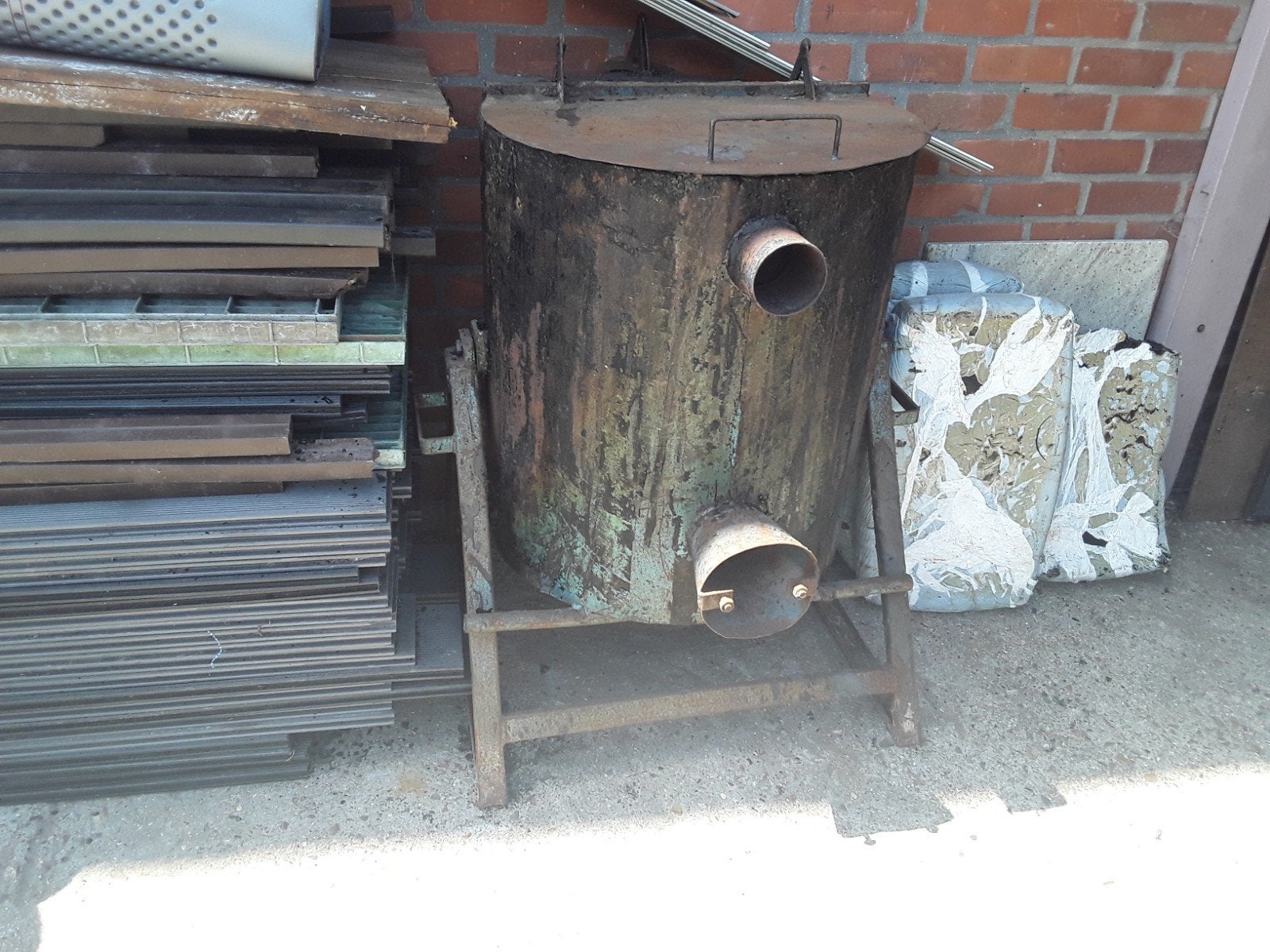 Pek ketel  in goede staat  met brander, Ophalen