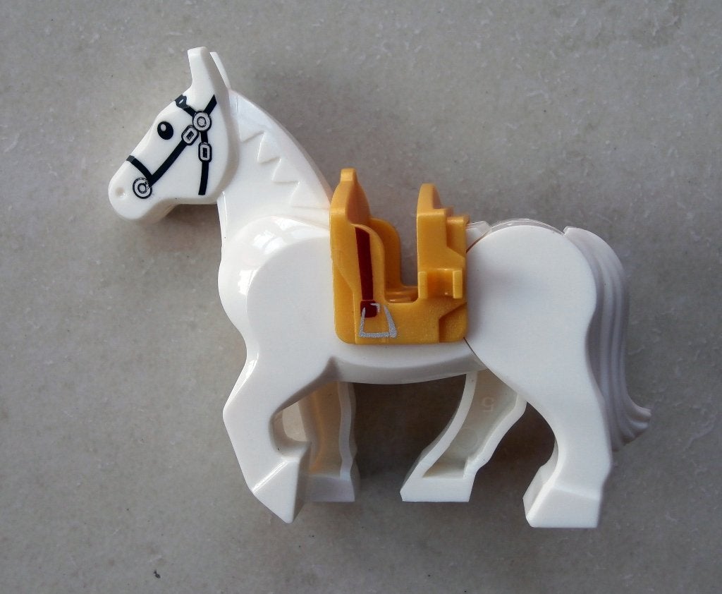 Lot de 20 chevaux blancs compatibles Lego, Neuf, Enlèvement ou Envoi, Lego, Ensemble complet