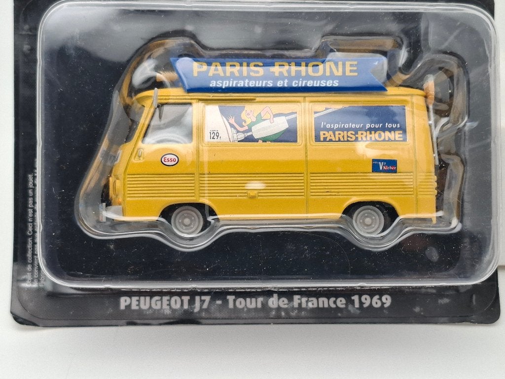Peugeot J7 Fourgon Tour de France 1969 - 1/43, Envoi, Comme neuf, Voiture, Autres marques