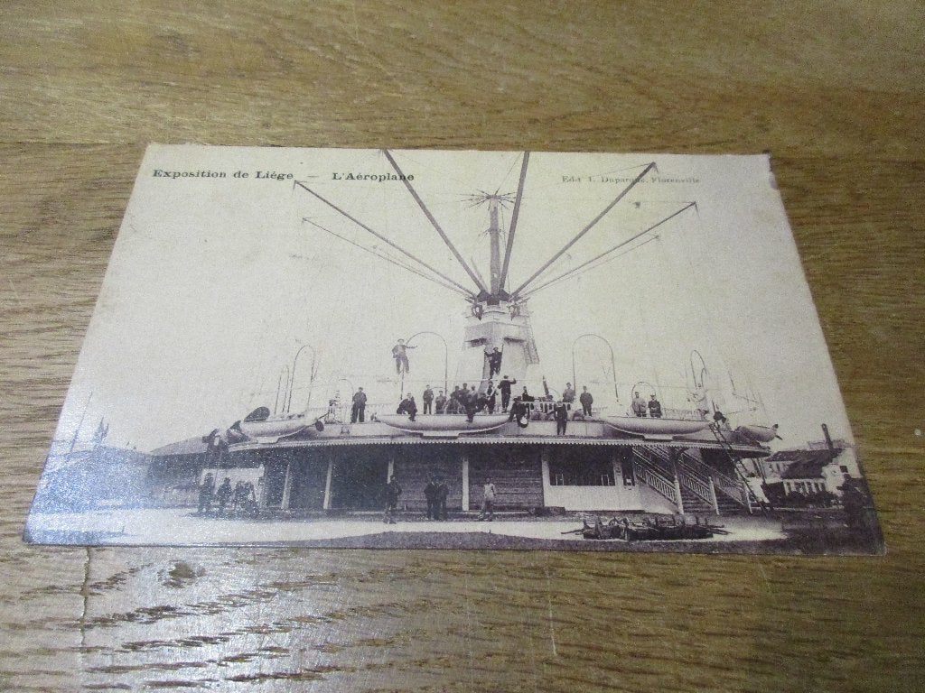 POSTKAART WERELDTENTOONSTELLING EXPO LIEGE 1905-L' AEROPLANE, Collections, Envoi, Avant 1920, Affranchie, Liège