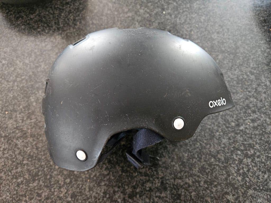 Casque Trottinette BMX Skateboard Oxelo 52-55cm, Enlèvement ou Envoi, Utilisé, S, Garçon ou Fille