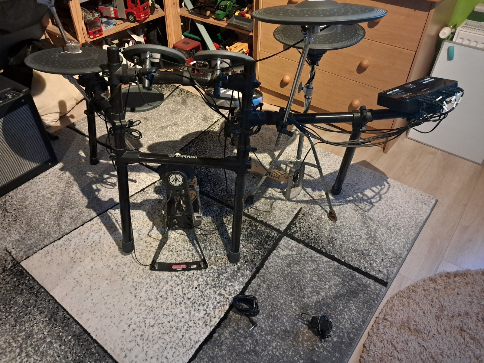 Yamaha DTX502 Drum Trigger Module + alle kabels+ drumstokken, Musique & Instruments, Enlèvement, Comme neuf, Yamaha, Électronique