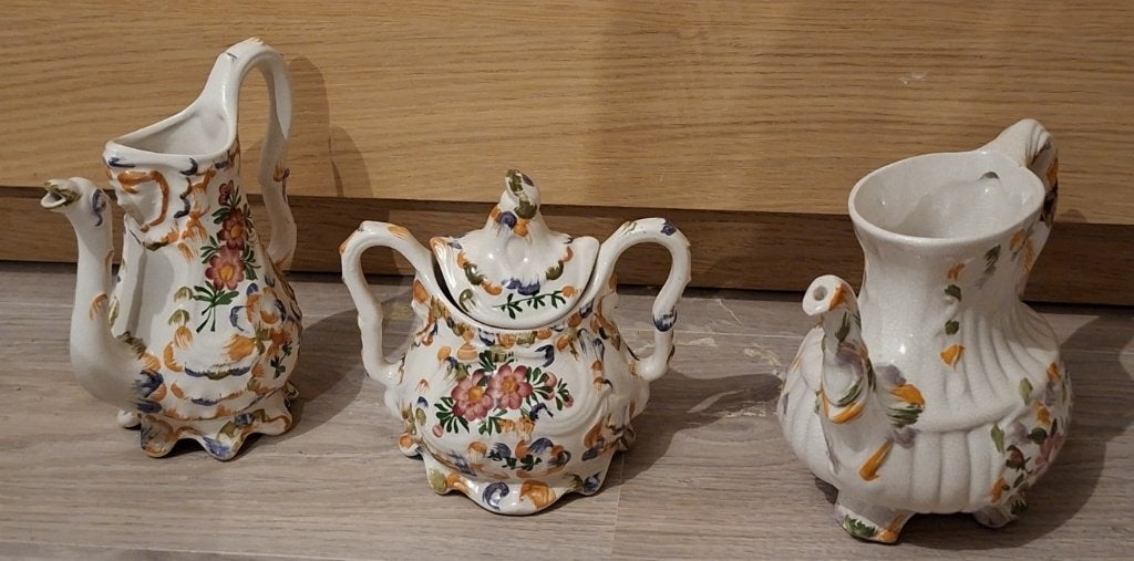 Vintage 3-delige Italiaanse keramiekset - Bassano Italy, Ophalen