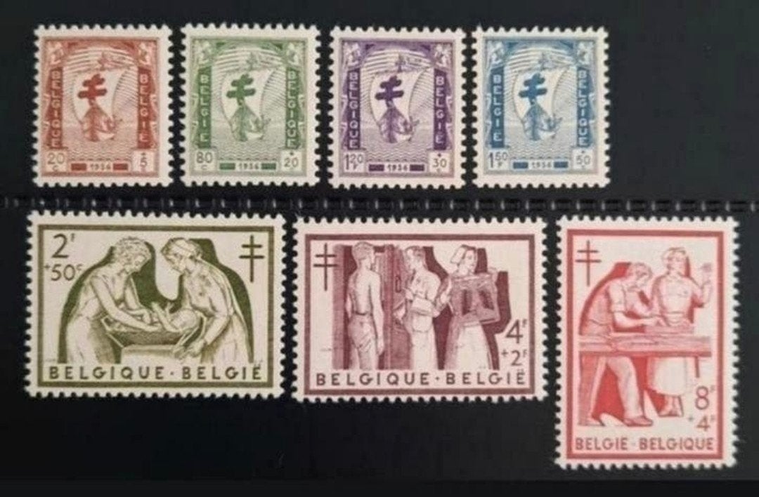 Belgique : COB 998/04 ** Timbres antisalissures de 1956., Sans timbre, Neuf, Enlèvement ou Envoi, Non oblitéré