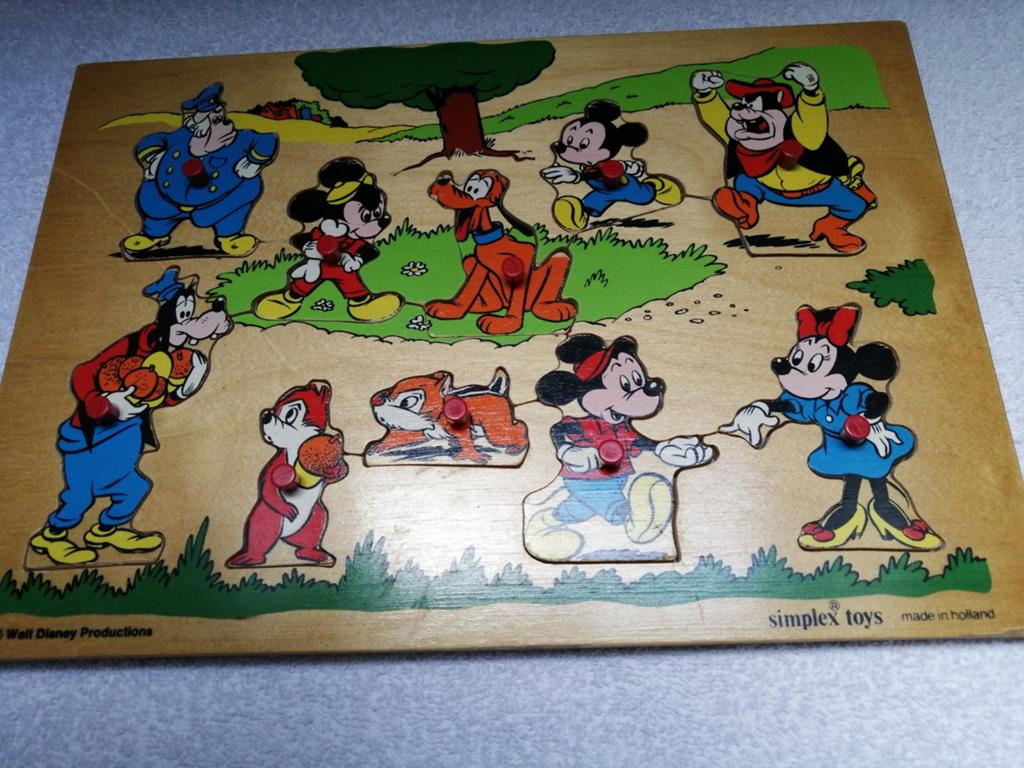 Puzzle vintage en bois Disney, Enlèvement ou Envoi