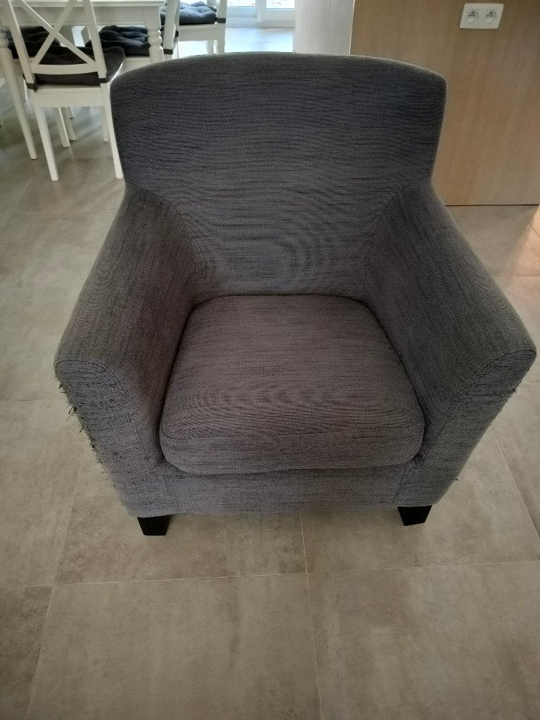 Eenpersoonszetel (stoffen), Ophalen, Gebruikt, 75 tot 100 cm, Stof