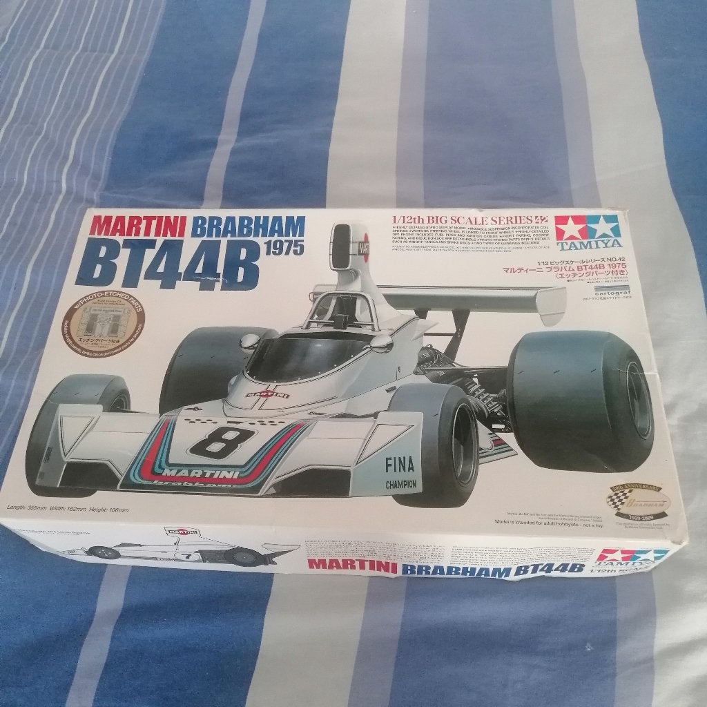 Brabham BT44B Tamiya 1/12, Hobby & Loisirs créatifs, Modélisme | Voitures & Véhicules, Neuf, Voiture, Plus grand que 1:32, Enlèvement