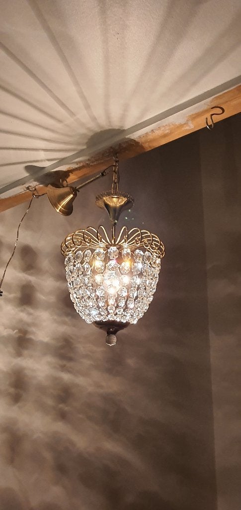 kristallen vintage en antieke luster, Antiek en Kunst, Ophalen
