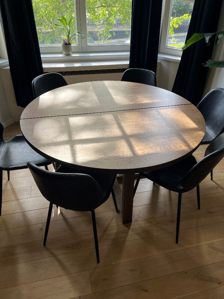 Table à manger ronde IKEA - MÖRBYLÅNGA, 100 à 150 cm, Cinq personnes ou plus, Rond, Comme neuf