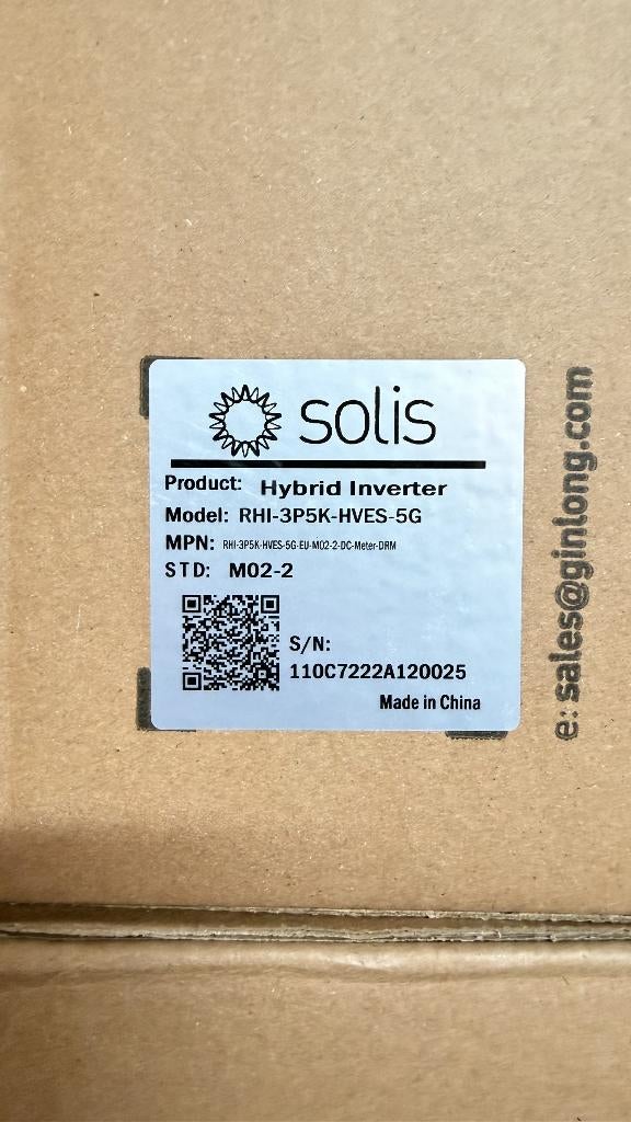 Solis Hybrid RHI 3Ph 5K omvormer, Enlèvement ou Envoi, Neuf