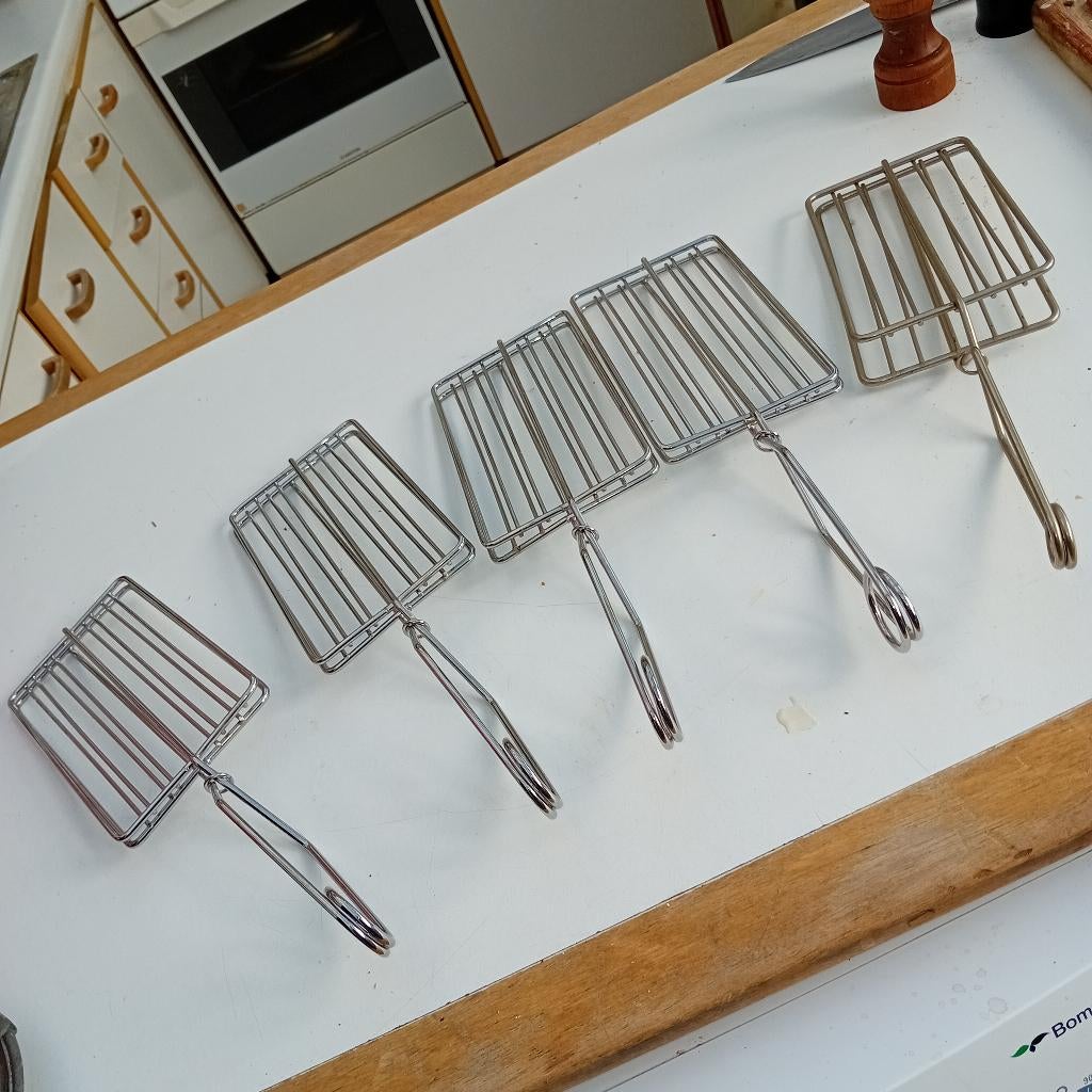 5 pinces toaster croque monsieur, Enlèvement, Utilisé