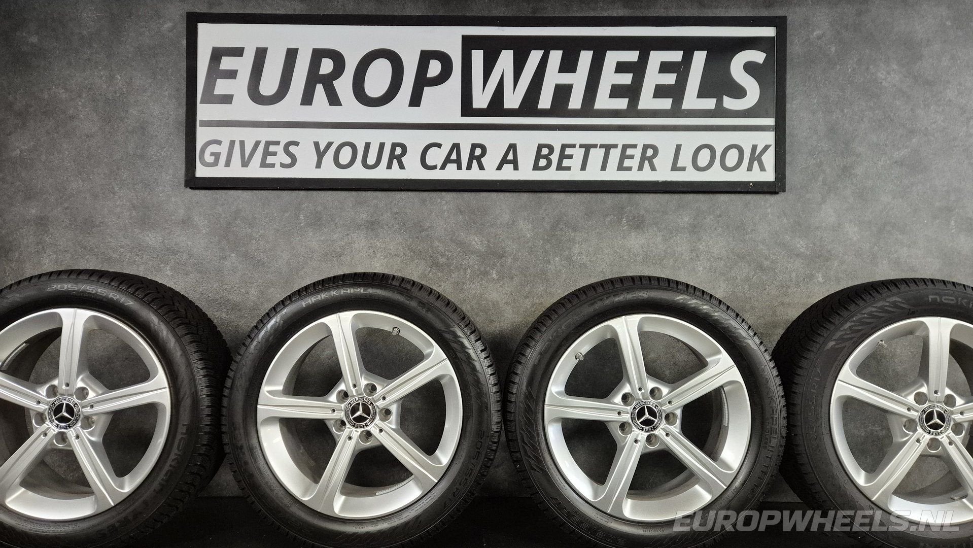 17 inch Mercedes velgen A B CLA W247 W177 winterbanden, Auto-onderdelen, Banden en Velgen, Gebruikt, -, -, Banden en Velgen