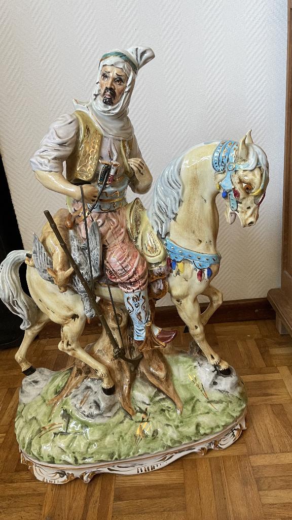 Figurine Capo Di Monte - Arabian Hunter, Antiquités & Art, Enlèvement