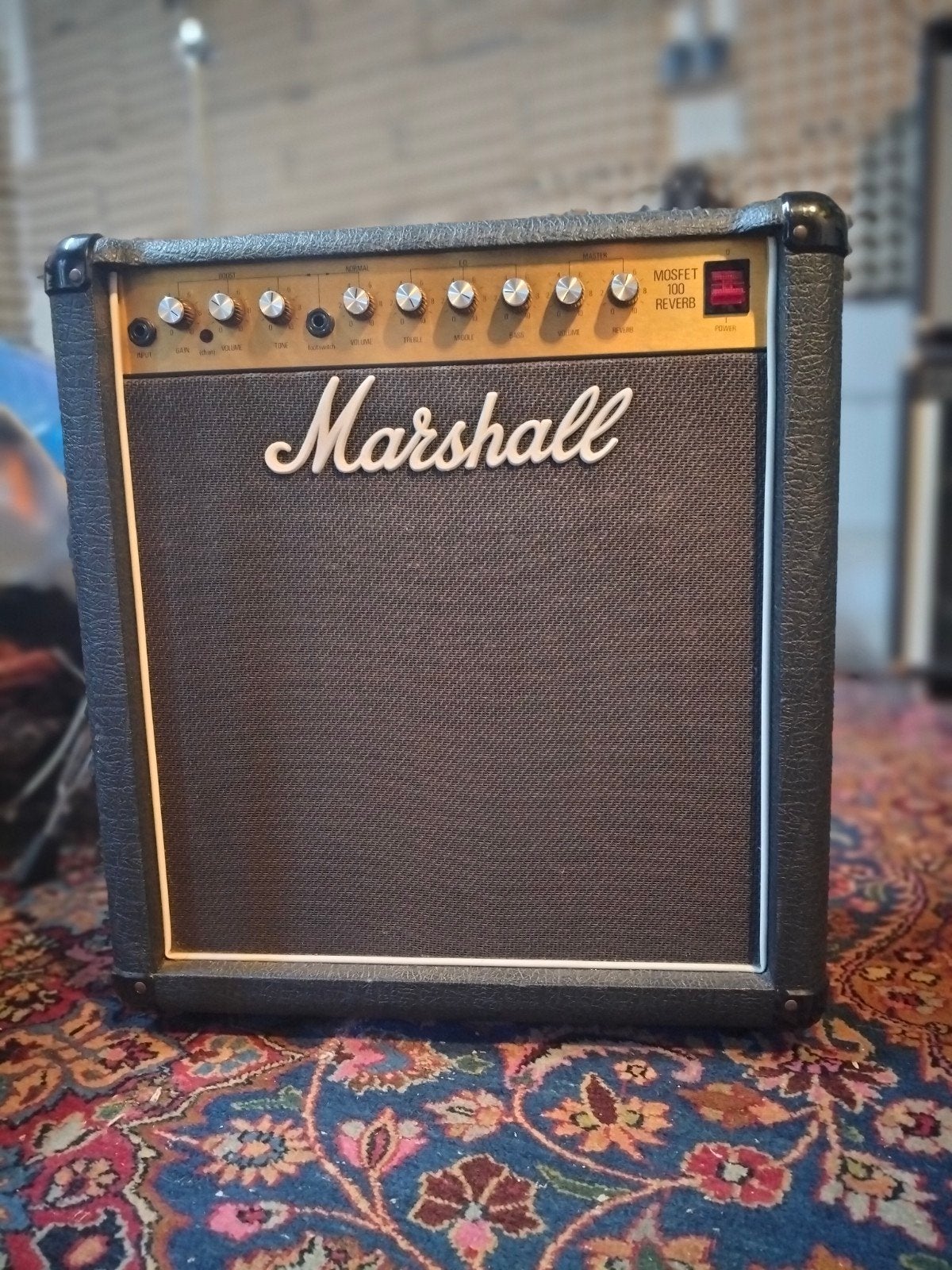 Marshall Mosfet 100 Reverb, Ophalen, Zo goed als nieuw, Gitaar, 100 watt of meer
