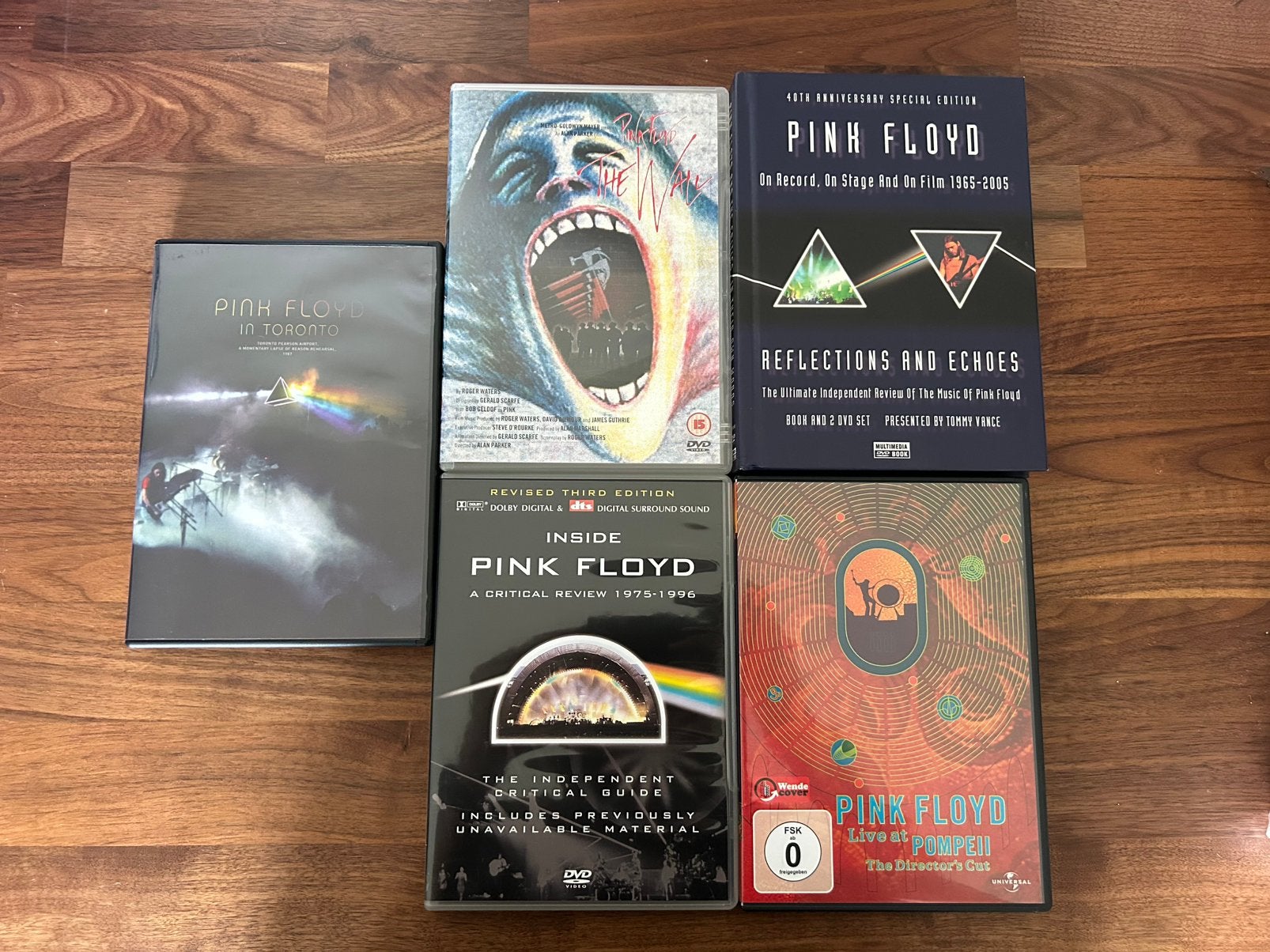 Pink Floyd DVD-collectie – 5 titels, CD & DVD, Enlèvement ou Envoi, Comme neuf, Rock classique