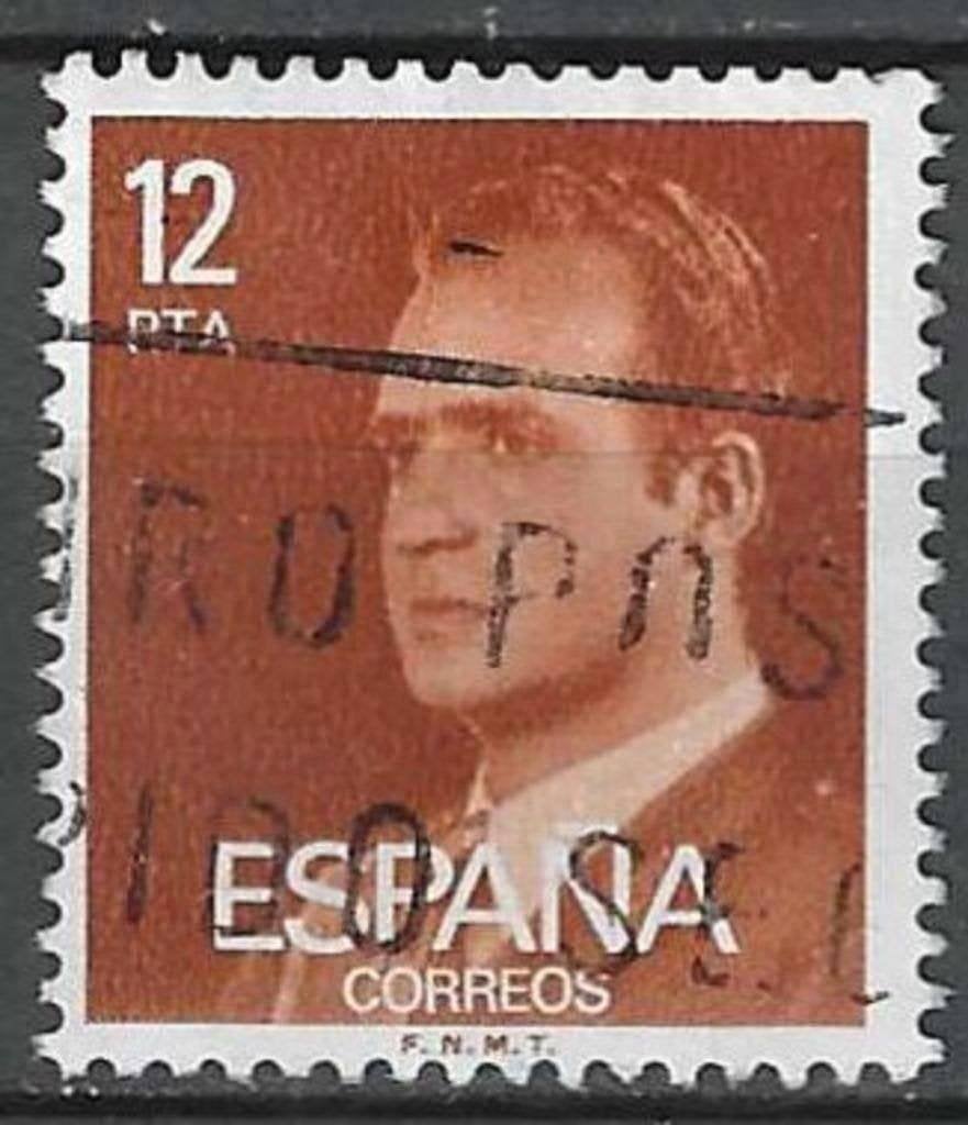 Espagne 1976 - Yvert 1995 - Roi Juan Carlos I - 12 p. (ST), Envoi, Affranchi