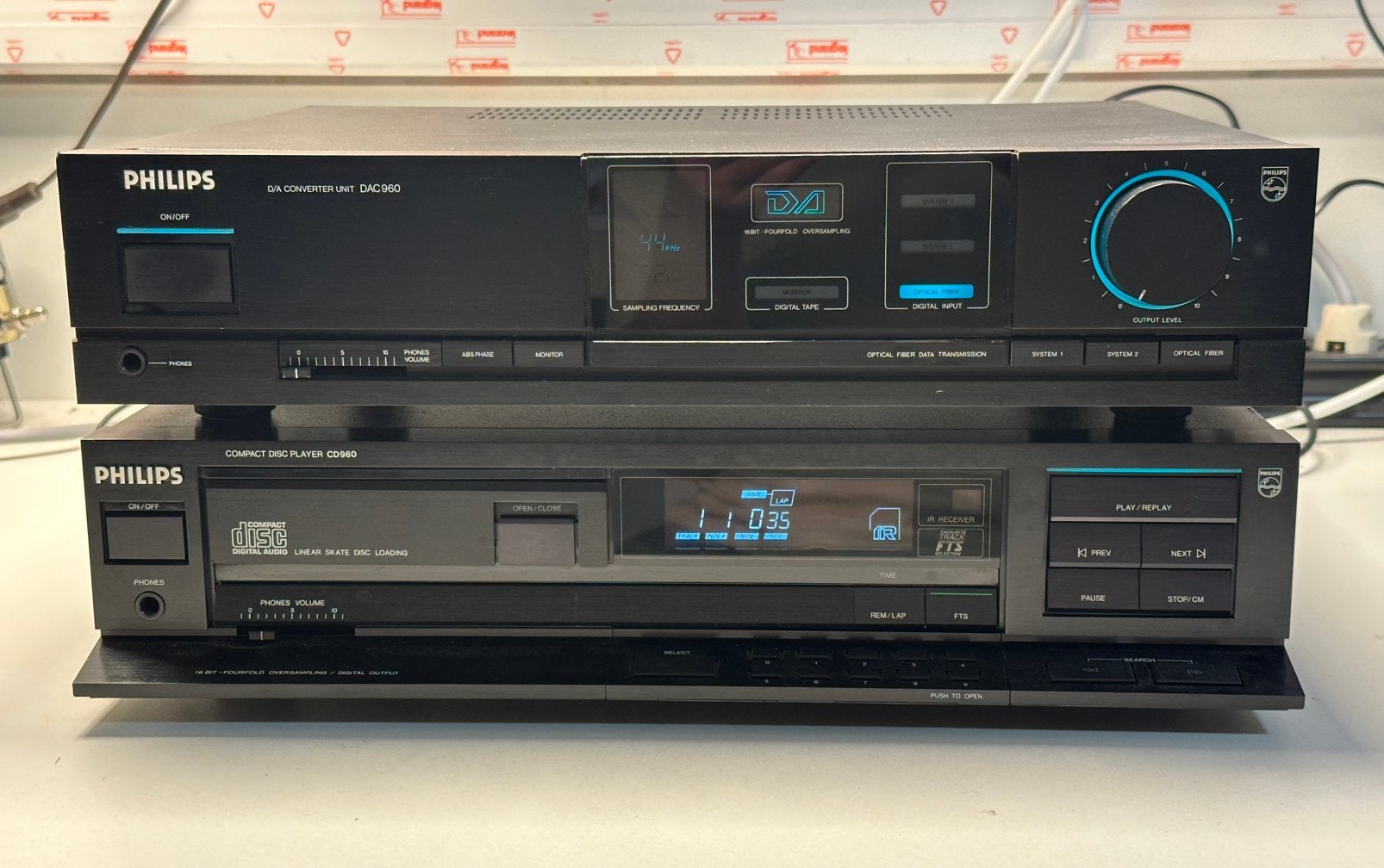 Philips CD960 + DAC960, TV, Hi-fi & Vidéo, Enlèvement, Utilisé, Philips