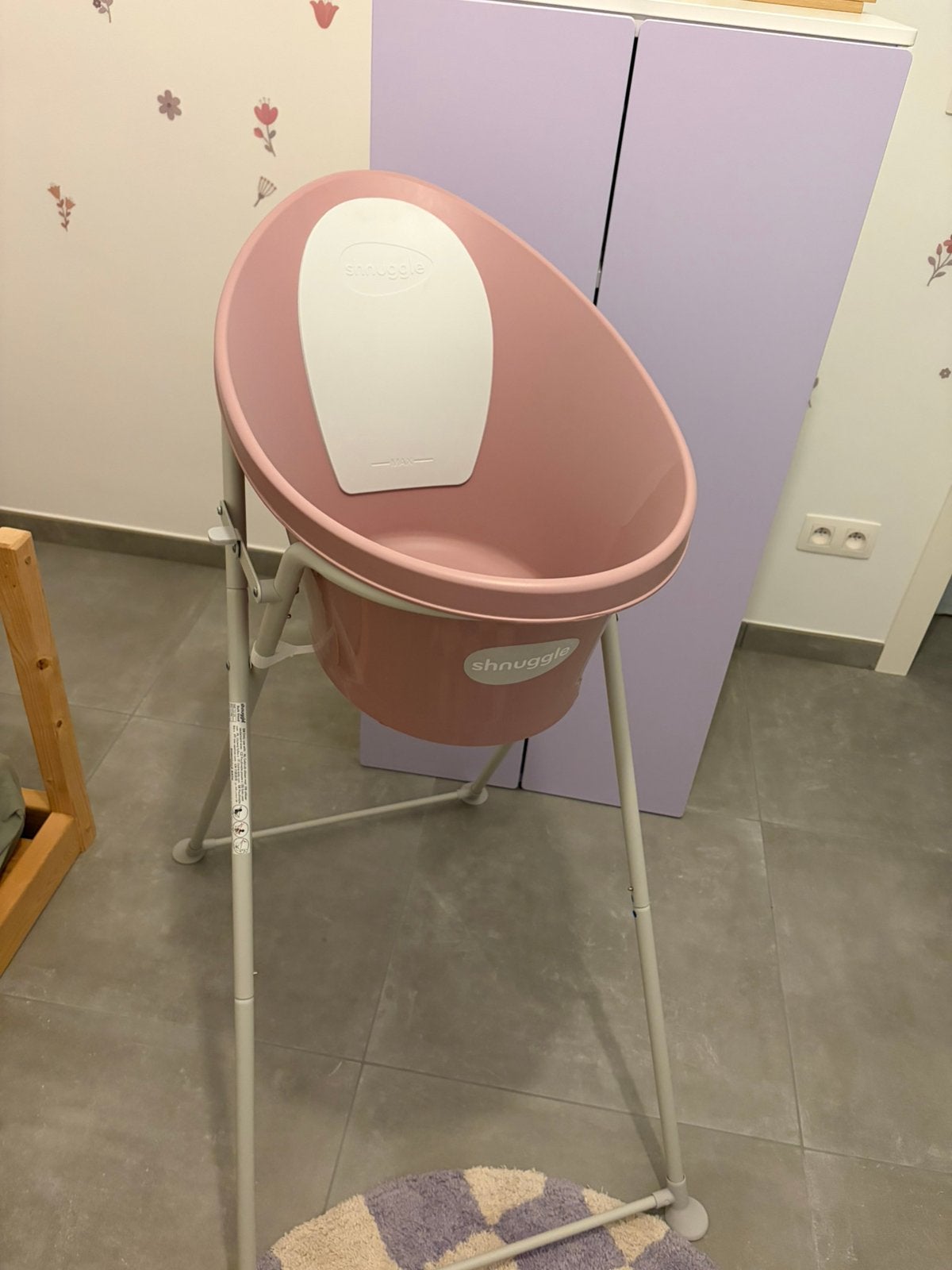 Baby badje met staander, Kinderen en Baby's, Ophalen, Zo goed als nieuw, Badje
