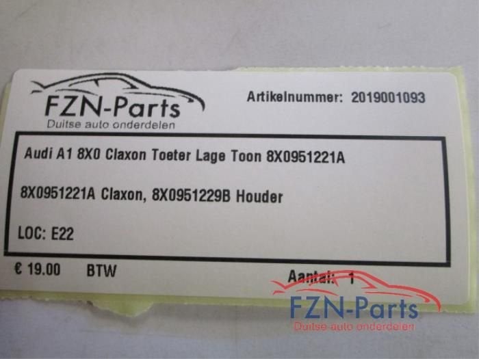 Claxon Audi A1 (22727251), Enlèvement ou Envoi, Utilisé
