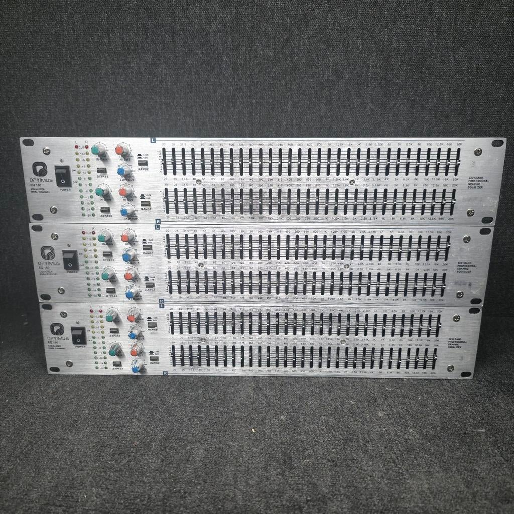 Égaliseur 2 x 31 bandes OPTIMUS, Musique & Instruments, Effets, Enlèvement ou Envoi, Equalizer ou Égaliseur