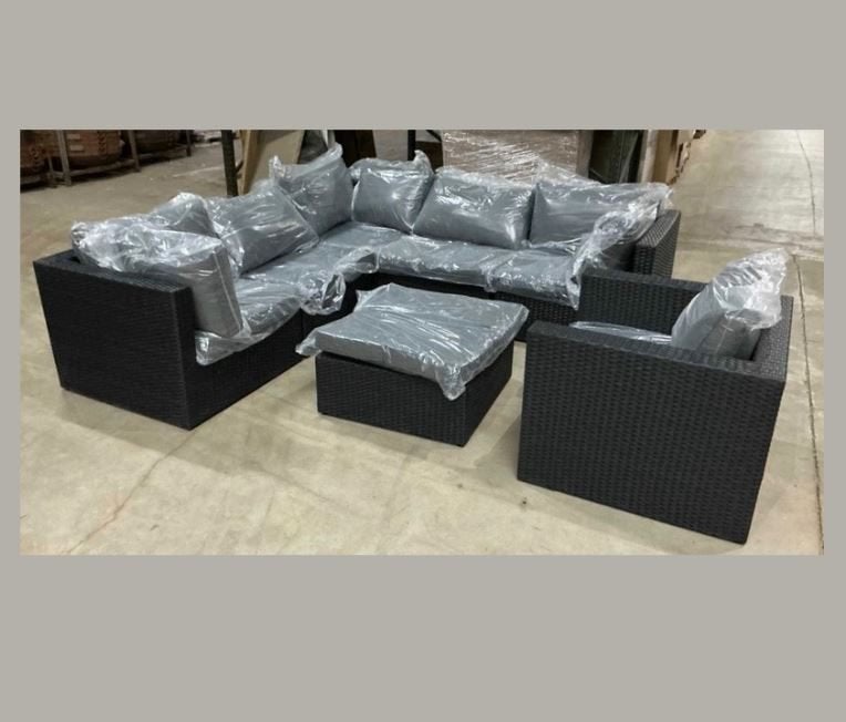 Loungeset – voor tuin, terras & poolhouse - Nieuw, Jardin & Terrasse, Ensembles de jardin, Neuf, Rotin, Banque, .