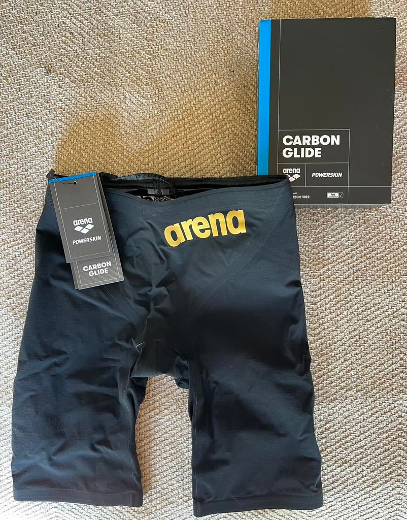 MEN’S POWERSKIN CARBON-GLIDE Swimsuit, Ophalen, Overige maten, Zwart, Zwemshort