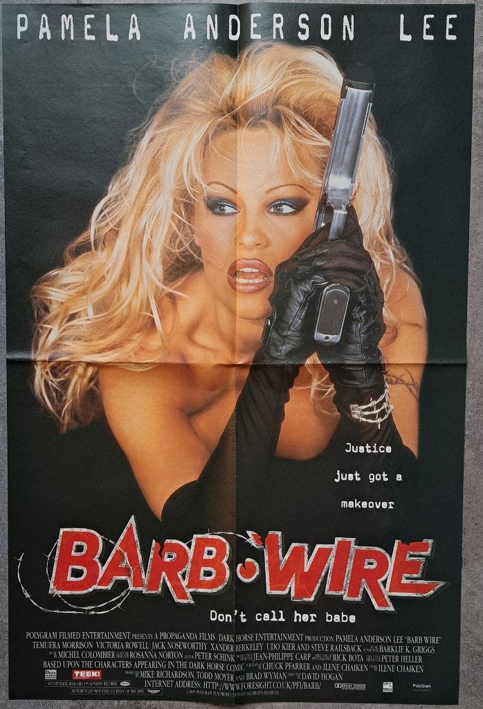 Originele Bioscoopposter BARB WIRE (1996) – Pamela Anderson, Ophalen of Verzenden, Zo goed als nieuw, Film, Poster