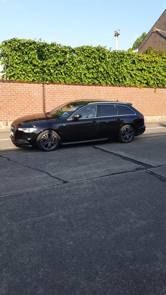Audi A6 Avant 3.0 TDI V6 S line, Auto's, Audi, Stof, Euro 6, Zwart, Particulier