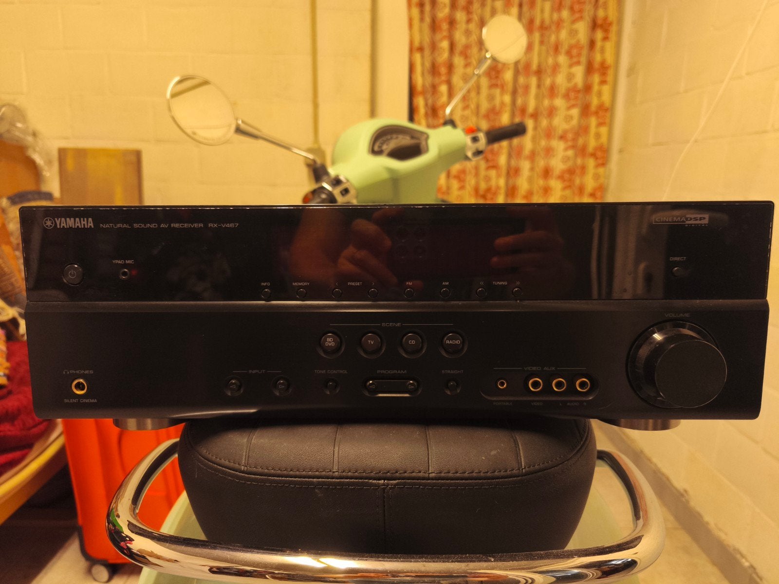 Ampli home cinéma Yamaha RX-V467 et kit 5.1, TV, Hi-fi & Vidéo, Enlèvement, Utilisé, Autres marques, Avec radio