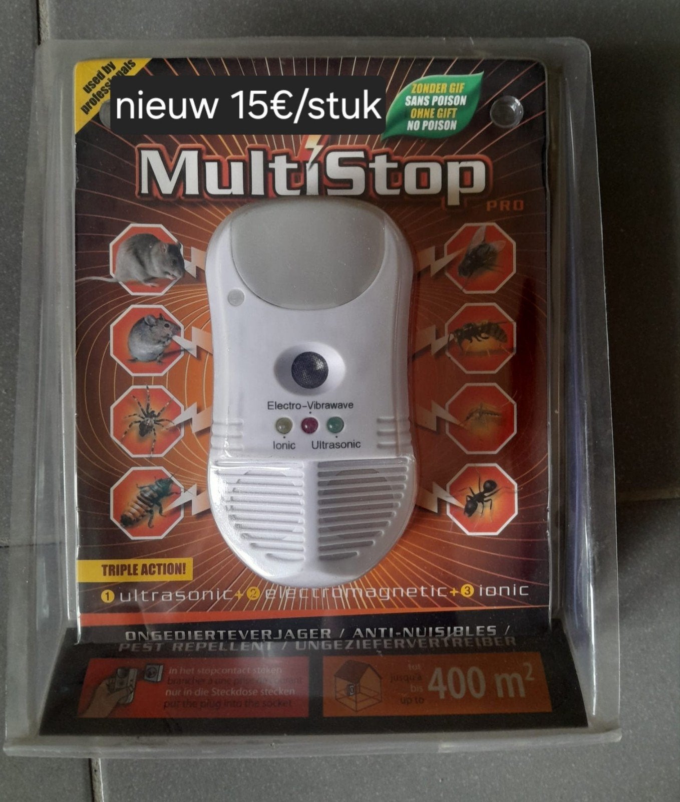 Multistop Nieuw verjager van muizen, Tuin en Terras, Bestrijdingsmiddelen, Ophalen of Verzenden, Nieuw, Ongediertebestrijding