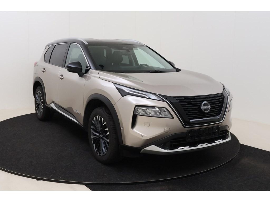 Nissan X-Trail Tekna 5pl 1.5 VC-T e-4ORCE 213 hp 4WD, Auto's, Automaat, Beige, Hybride Elektrisch/Benzine, SUV of Terreinwagen