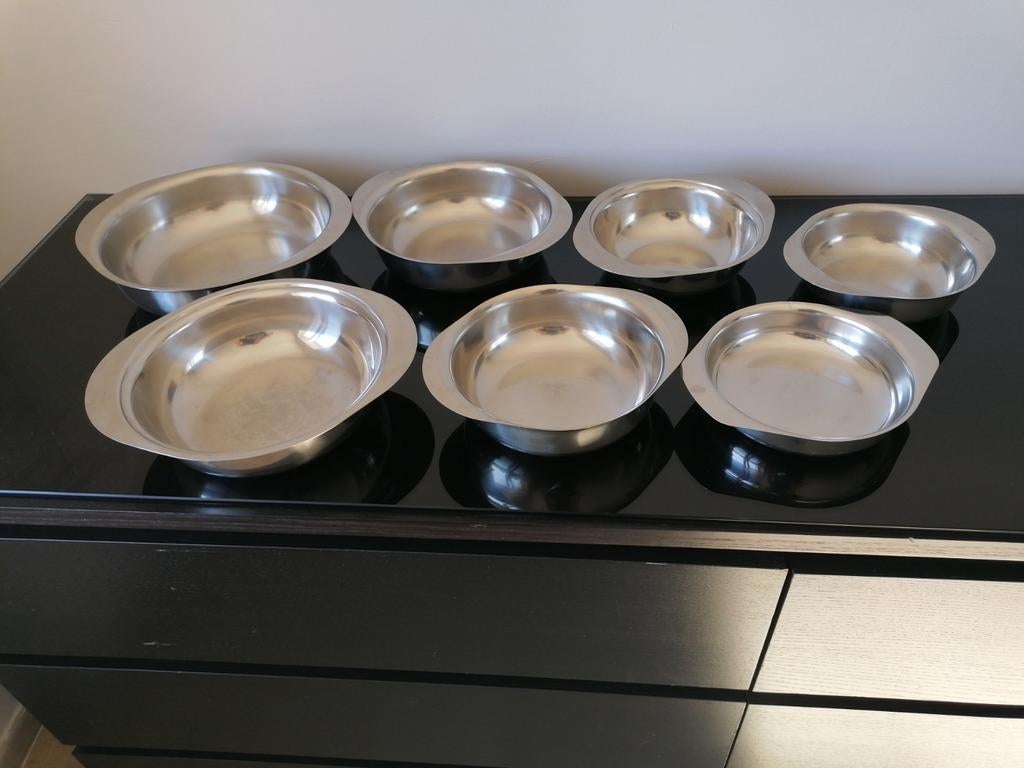 Inox schotels, Ophalen, Inox
