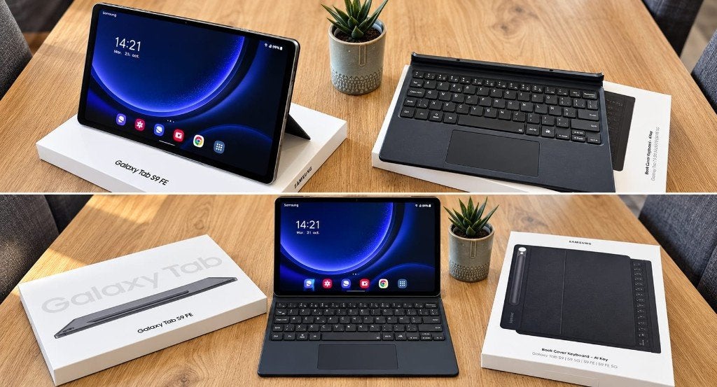 Samsung Galaxy Tab S9 FE 128 Go + clavier officiel, Computers en Software, Zo goed als nieuw, TAB S9 FE, Verzenden, 128 GB